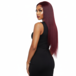 Wine Divine 18" Straight Closure Wig